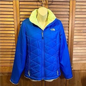 The North Face Women Mossburg Swirl Jacket C903 Size S Blue Green